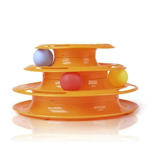 High Quality Three Layers Disc And Balls Cat Toy